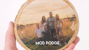 Wood Mod Podge Photo